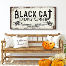 Load image into Gallery viewer, Black Cat Trading Company Sign