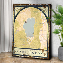 Load image into Gallery viewer, Lake Map Portrait Sign
