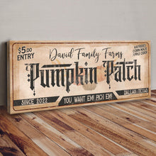 Load image into Gallery viewer, Family Farms Pumpkin Patch Sign II