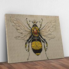 Load image into Gallery viewer, Vintage Queen Bee Canvas Wall Art
