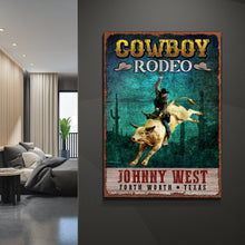 Load image into Gallery viewer, Cowboy Rodeo Show Sign