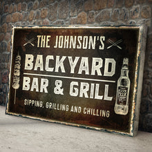 Load image into Gallery viewer, Backyard Bar And Grill Sign