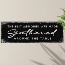 Load image into Gallery viewer, The Best Memories Are Made Gathered Around The Table Sign II