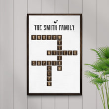 Load image into Gallery viewer, Scrabble Family Name Sign