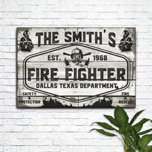 Load image into Gallery viewer, Fire &amp; Rescue Fire Fighter Sign