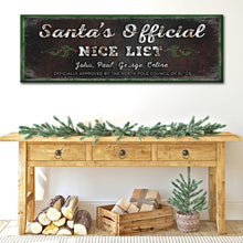 Load image into Gallery viewer, Santa's Official Nice List Sign