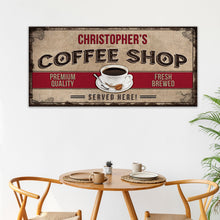 Load image into Gallery viewer, Coffee Shop Sign