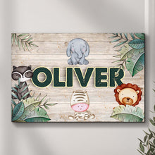Load image into Gallery viewer, Safari Kids Room Sign