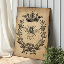 Load image into Gallery viewer, Queen Bee Vintage Painting Canvas Wall Art