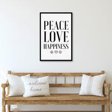 Load image into Gallery viewer, Peace Love Happiness Sign II