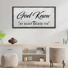 Load image into Gallery viewer, God Knew Sign