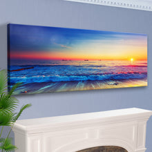 Load image into Gallery viewer, Sunrise Over The Ocean Canvas Wall Art