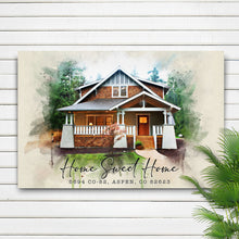 Load image into Gallery viewer, Home Sweet Home Watercolor Sign