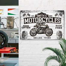 Load image into Gallery viewer, Motorcycle Ride Often Ride Free Sign