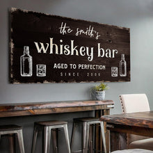 Load image into Gallery viewer, Whiskey Bar Sign