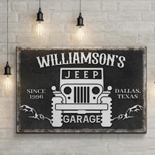 Load image into Gallery viewer, Family Garage Jeep Sign