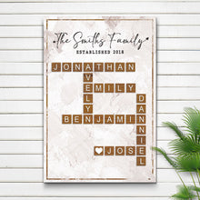 Load image into Gallery viewer, Scrabble Family Names Sign