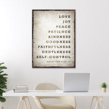 Load image into Gallery viewer, Galatians 5:22-23 - The Fruit Of The Spirit Sign IV
