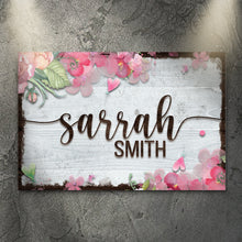 Load image into Gallery viewer, Floral Kids Room Sign