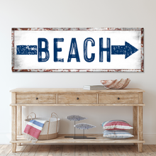 Load image into Gallery viewer, Beach Arrow Sign