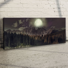 Load image into Gallery viewer, Full Moon Setting Canvas Wall Art