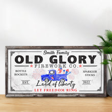 Load image into Gallery viewer, Old Glory Firework Co Let Freedom Ring Sign