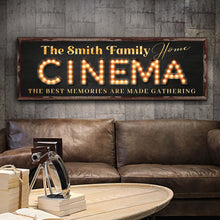 Load image into Gallery viewer, Family Home Cinema Sign