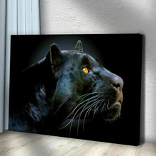 Load image into Gallery viewer, Black Panther Head Canvas Wall Art