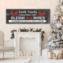 Load image into Gallery viewer, Christmas Sleigh Rides Sign