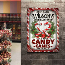 Load image into Gallery viewer, Olde Fashioned Hand Rolled Candy Canes Sign