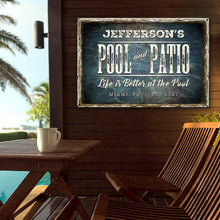 Load image into Gallery viewer, Pool And Patio Sign