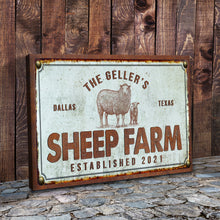 Load image into Gallery viewer, Sheep Farm Sign III