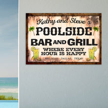 Load image into Gallery viewer, Poolside Bar And Grill Sign III
