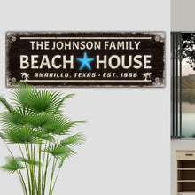 Load image into Gallery viewer, Family Beach House Sign III