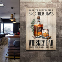 Load image into Gallery viewer, Aged To Perfection Whiskey Bar Sign