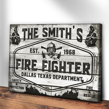 Load image into Gallery viewer, Fire &amp; Rescue Fire Fighter Sign
