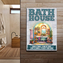 Load image into Gallery viewer, Enjoy Your Soak Bath House Sign
