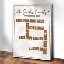 Load image into Gallery viewer, Scrabble Family Names Sign