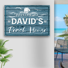 Load image into Gallery viewer, Beach House Welcome Sign