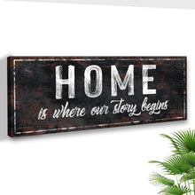 Load image into Gallery viewer, Home Is Where Our Story Begins Sign II