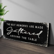 Load image into Gallery viewer, The Best Memories Are Made Gathered Around The Table Sign II