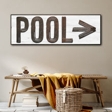 Load image into Gallery viewer, Pool Arrow Sign