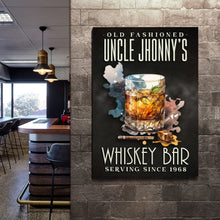 Load image into Gallery viewer, Old Fashioned Whiskey Bar Sign