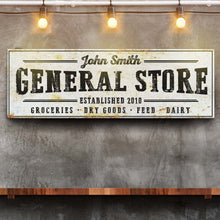 Load image into Gallery viewer, Rustic General Store Sign