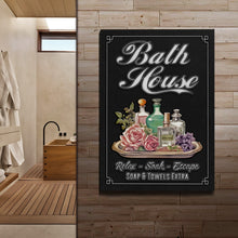 Load image into Gallery viewer, Relax Soak Escape Bath House Sign
