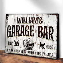 Load image into Gallery viewer, Garage Bar Rustic Wood Sign