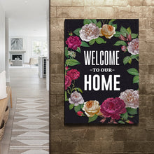 Load image into Gallery viewer, Welcome To Our Home Floral Entryway Sign