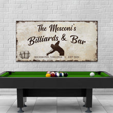 Load image into Gallery viewer, Billiards And Bar Sign II