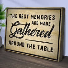 Load image into Gallery viewer, The Best Memories Are Made Gathered Around The Table Sign III