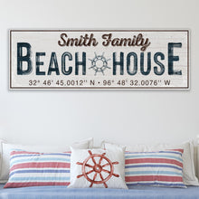 Load image into Gallery viewer, Family Beach House Sign V